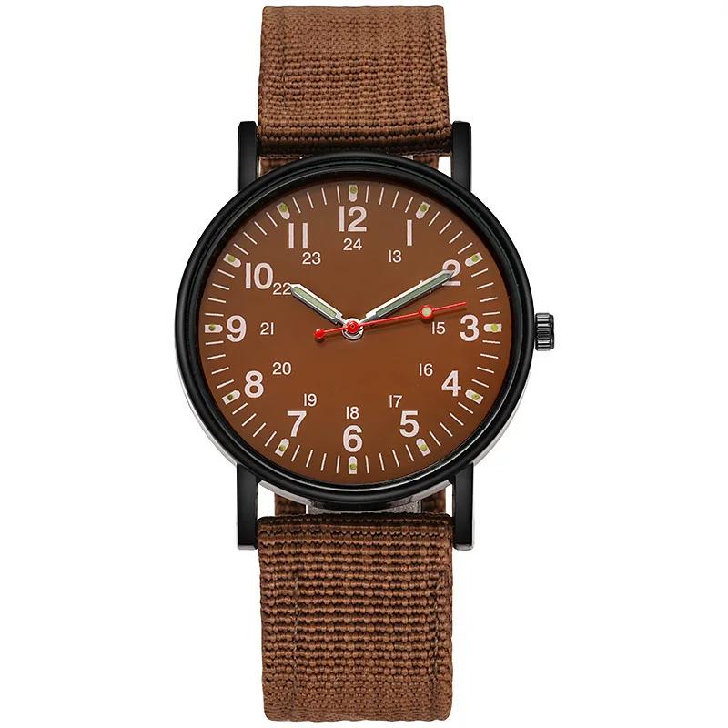 Luminous Men Sport Military Watch Shock Resistant Wristwatches Simple Nylon Band Male Army Wrist Watch Quartz Relogio Masculino