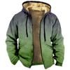 Men's Gradient Jacket Men's Spring And Autumn Casual Trend Zipper Hooded Jacket