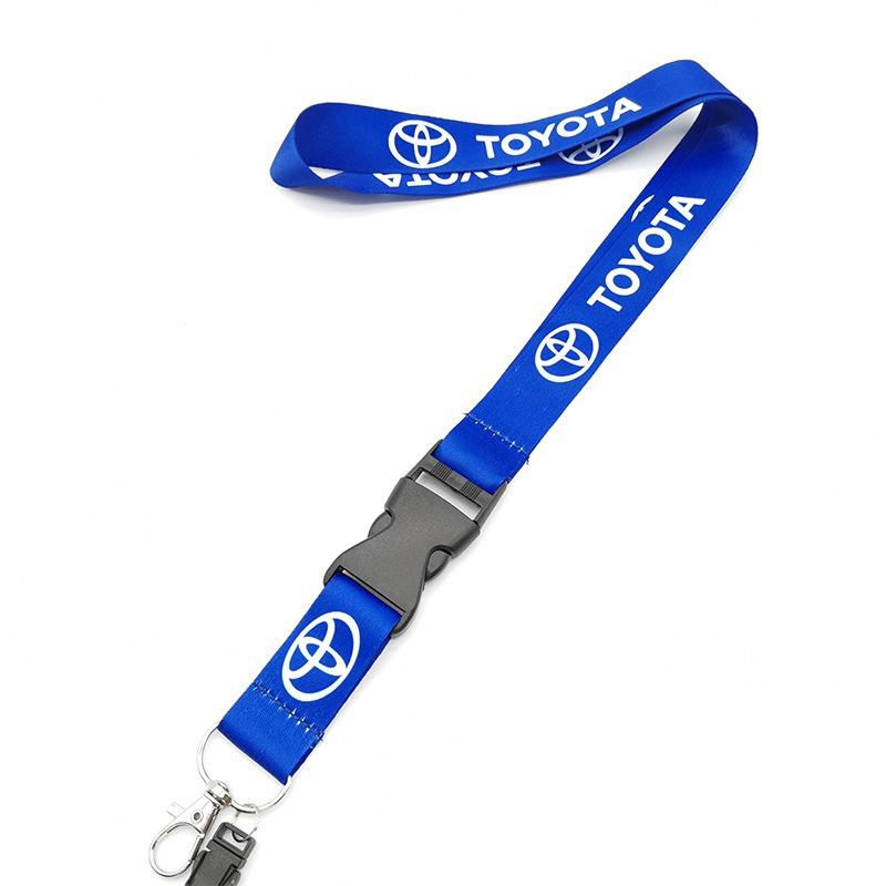 Neck Straps Lanyard Key Cell Phone Work ID Card Hanging Rope For Toyota Corolla Camry Yaris CHR Rav4 Avensis Auris Accessories