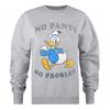 Womens/Ladies No Pants No Problem Donald Duck Heather Sweatshirt