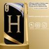Exquisite letters' P H ' For iPhone Air 16E 15 PRO 14 13 Plus 12 mini 11 17 Pro Max XR 16 17ProMax 17Pro Golden glass phone case
