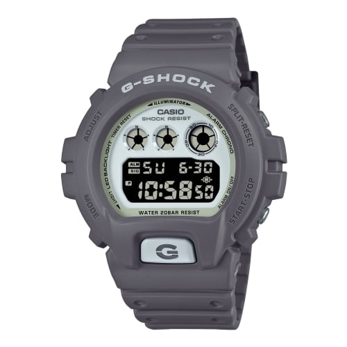 

Мужские часы Casio G-Shock HIDDEN GLOW Series DW-6900HD-8JF, серые