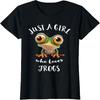 Just A Girl Who Love Rainforest Amphibian Red Eyed Tree Frog T-Shirt