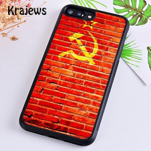 Krajews New Style Russia Soviet Flag Phone Case Cover For iPhone 17 Air 16 15 14 plus 11 12 pro max coque Fundas