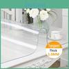 Waterproof Transparent Tablecloth Protector Table 08mm Thick Plastic Table Cover Protects From Scratches Spills For Dining Table Kitchen Dresser