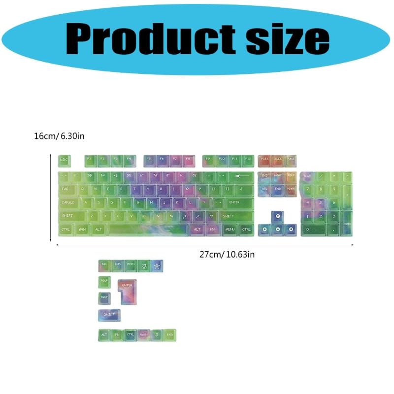 119pcs Replacement Keycaps OEM Height Design Multiple Theme for Mechanical Keyboards Premium PC Keycap Set