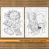 Halloween Coloring Book Cute Coloring Book Featuring Adorable Creepy Creatures Painting Toys for Relaxation and Fun