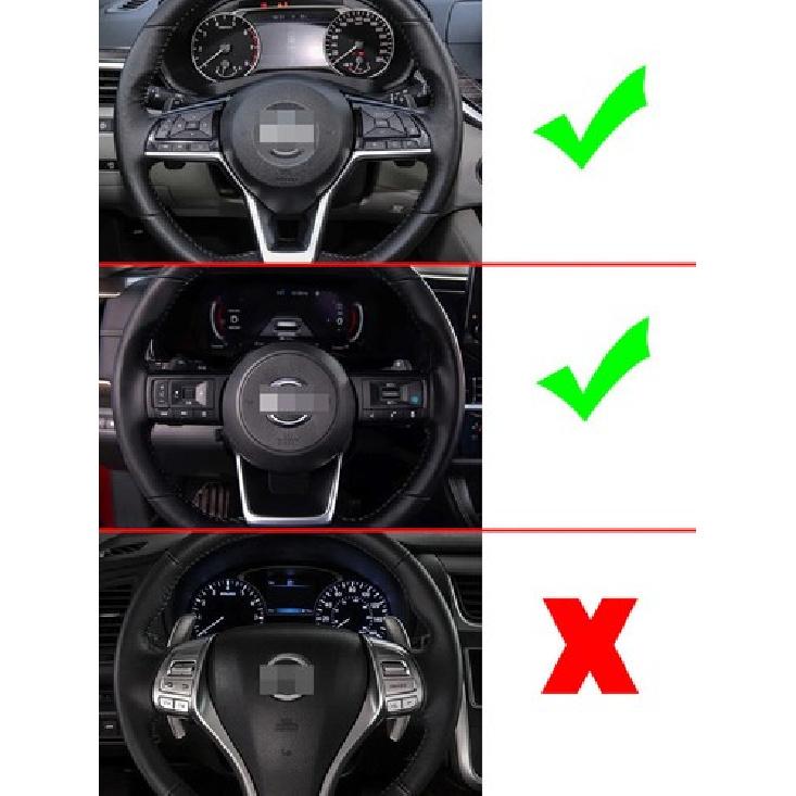 Red Steering Wheel Paddle Shifter Extension Cover For Nissan Altima Rogue Kicks