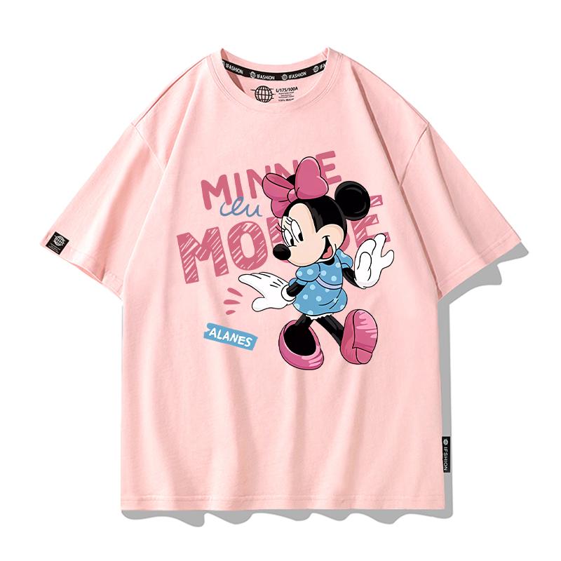 Mouse Anime Shortsleeved Tshirt Unisex Peripheral Clothes Summer Fashion Brand Couple Halfsleeved