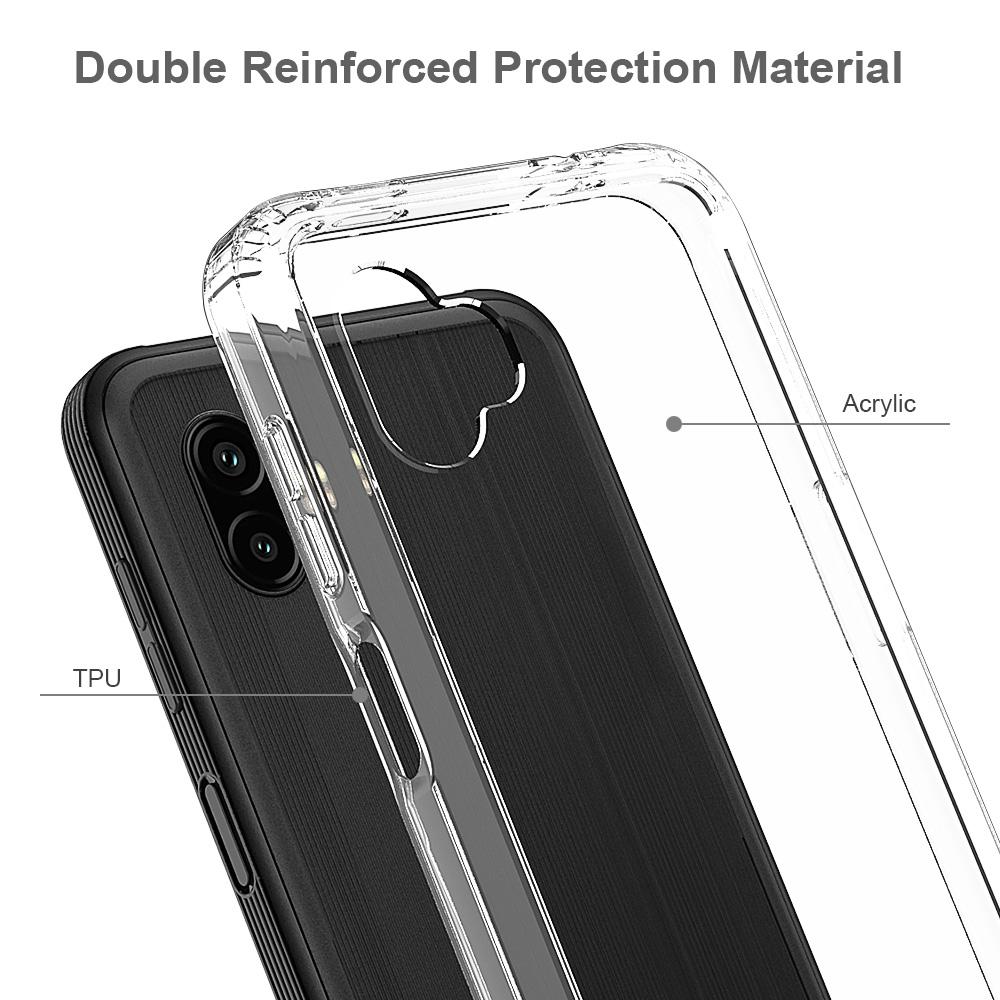 

Crystal Clear Case for Samsung Galaxy Xcover Pro 2,Hard Acrylic+Soft TPU Scratch-resistant Shock Absorption Cover A