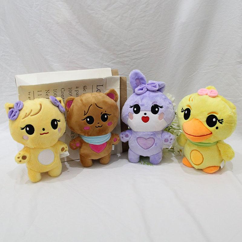 New Pink Plush Doll Borntour Official Plushies Jennie Lisa Rose Jisoo Kawaii Stuffed Animals Fans Gifts