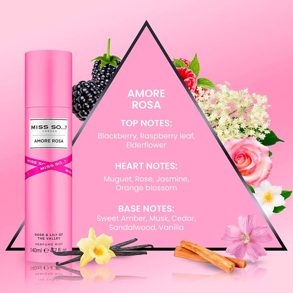 Miss So - Brume pour le Corps - Amore Rosa 140ml - 