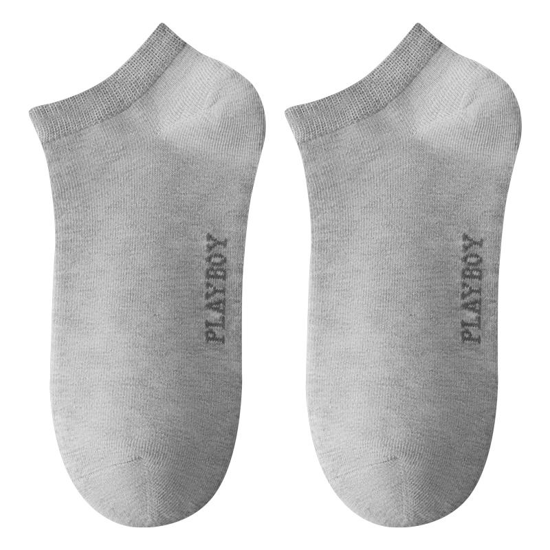 Playboy Men s Antibacterial Cotton No-Show Socks One Size