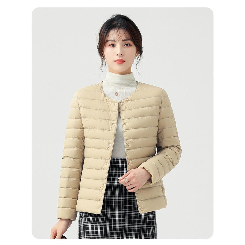 Lightweight Down Cotton Jacket, Women's Autumn and Winter Down Jacket, Lightweight and Thin Inner Lining, Fashionable and Warm
