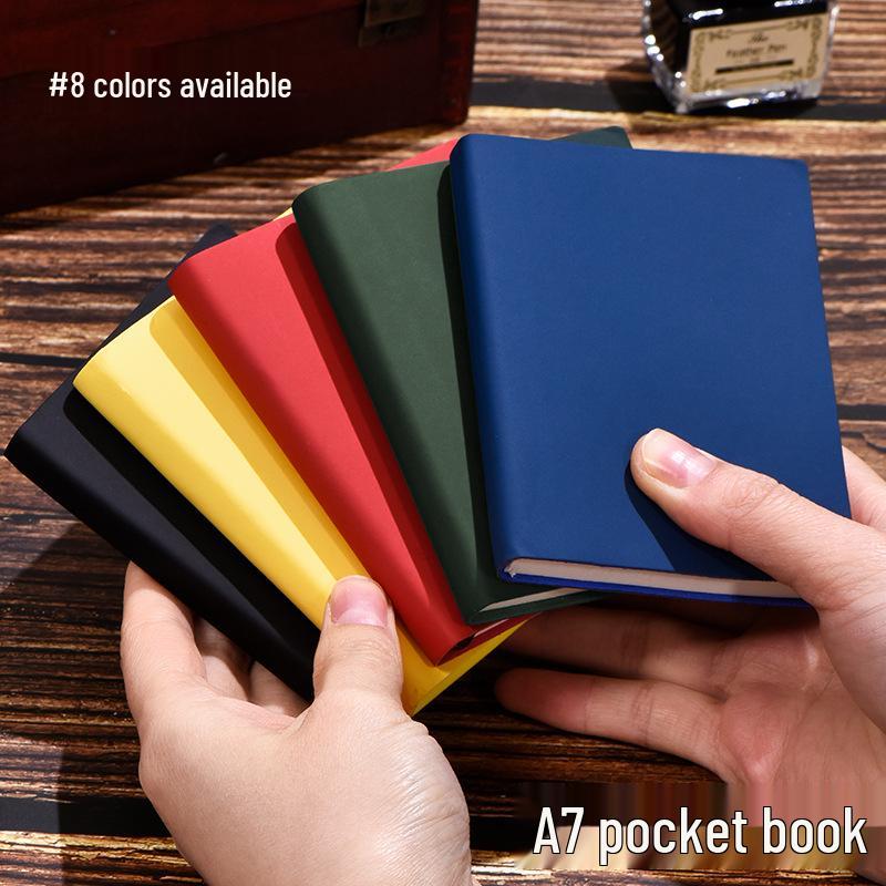 A7 Portable Waterproof PU Leather Notebook - Mini Journal, 8 Colors Available