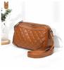 Genuine Leather Large Capacity Women's Shoulder & Crossbody Bag with Diamond Pattern - 2026 Trendy Casual Fashion Backpack