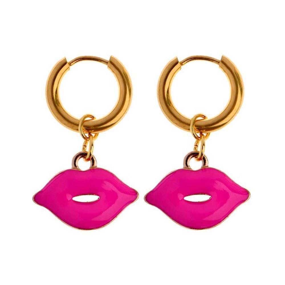 Starfish Charms Ear Buckle Lip Hoop Earrings Simple Enamel Fish Earrings  Party
