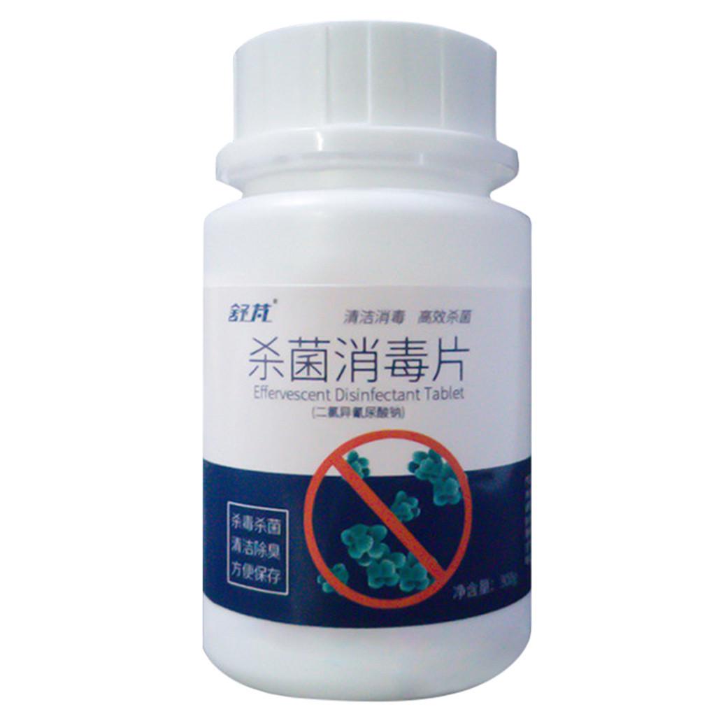 SNOWINSPRING 100Pcs//Bottle Disinfection Tablet Effervescent Tablets Laundry Floor Household Disinfection 2 Bottle