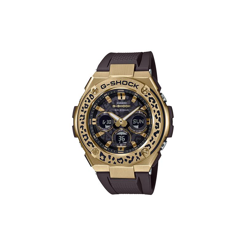 

Casio wild leopard theme sports watch quartz movement resin strap Japanese and Korean watch men s watch black dial GST-S310WLP-1A9