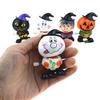 Halloween Opptrekkbar Gresskarleke Skummel Tegneserie Heks Snømann Gående Leke Småbarn Gutter Jenter Fjærverk Urverk Svart Katt Leke