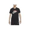Nike Logo Print Round Neck Casual Pullover Short Sleeve T-Shirt Men Tops Black DZ2707-010