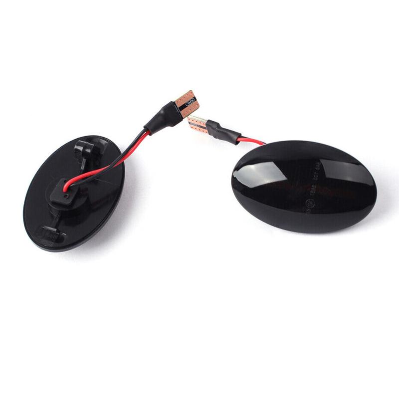 Pair Black Lens Dynamic LED Side Marker Fender Turn Signal Light Indicator Fit for Opel Corsa B C Astra F Combo B C