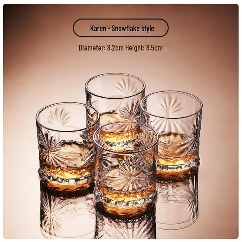 Langee European Style Whiskey Glasses Set