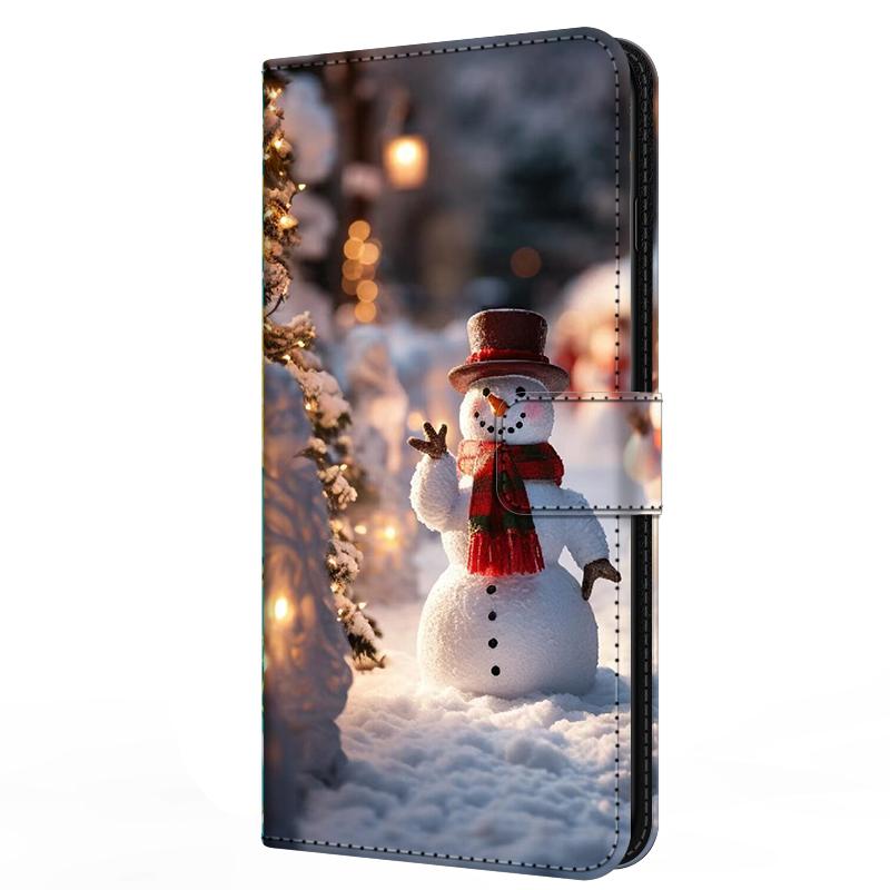 Wallet Cover For Oppo A5 4G 5G Case A5i Pro A5m Flip Stand Book Magnetic Leather Case For Oppo A5x 4G 5G Christmas Cases A 5x