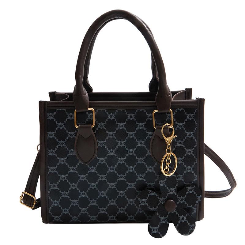 Portable Water Bucket Bag - Fashionable and Versatile Printed Texture Shoulder Bag with A Crossbody Strap