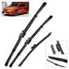 For Renault Clio MK5 2020-2025 2025 2025 Wiper Front & Rear Wiper Blades Windshield Windscreen Window Brushes 28"+12"+10"