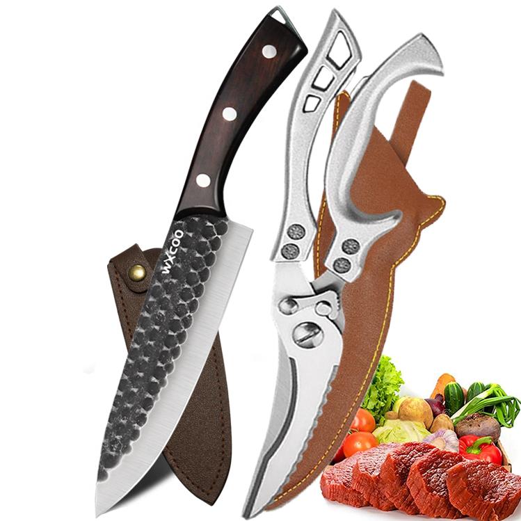 New Stainless Steel Kitchen Knife Hand-forged Fillet Boning Knife Multi-Purpose Butcher Knife Meat Cleaver Kitchen Accessories