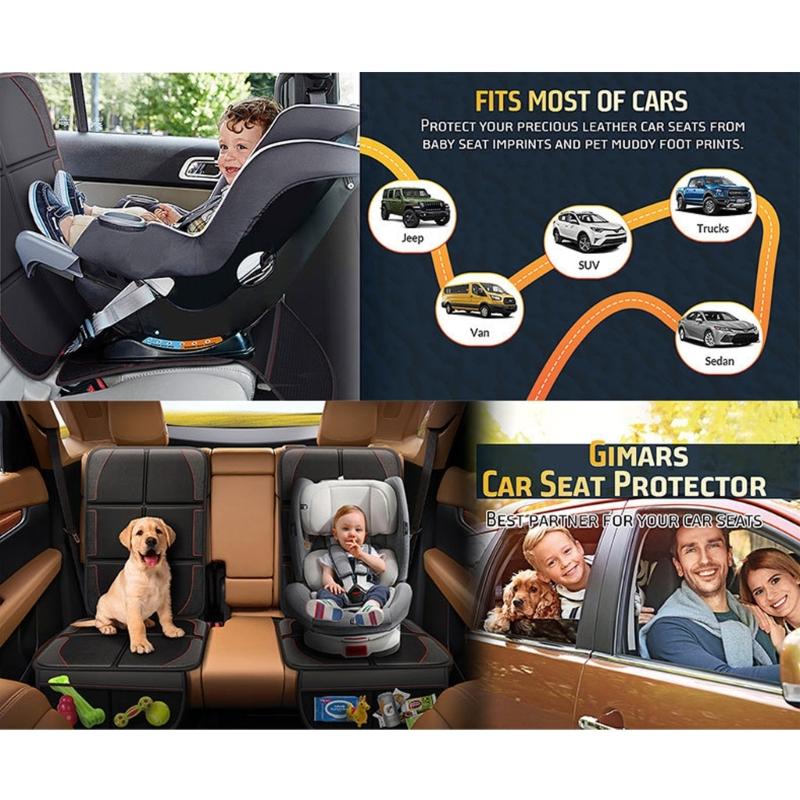 Protecții pentru scaunul de mașină pentru scaunul de siguranță pentru copii, protecții de covoraș pentru murdărie și zgârieturi pe scaunul de mașină, protecție pentru husa scaunului