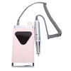 Electric Nail Drill 45000RPM Rechargeable Cordless Nail File Machine with LED Display for Acrylic Gel Pink