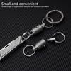Durable Titaniums Alloy Keychain Accessory With 360 Degree Rotation And Secure Locking Mechanism For Keys