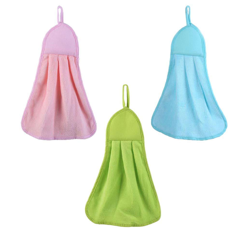 1pcs Kitchen Towel Hanging Kitchen Dish Cloths Cleaning Drying Hand Towel