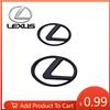 Innenaufkleber für Lexus ES350 Autozubehör Spreadability 4 Stück 3D ABS Auto Logo Heckklappe Kotflügel Tür Emblem Abzeichen Auto Stick