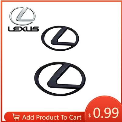 Interior Stickers For ES350 Car Accessory Spreadability 4pcs 3D ABS Car Logo Rear Trunk Fender Door Emblem Badge Car Stick