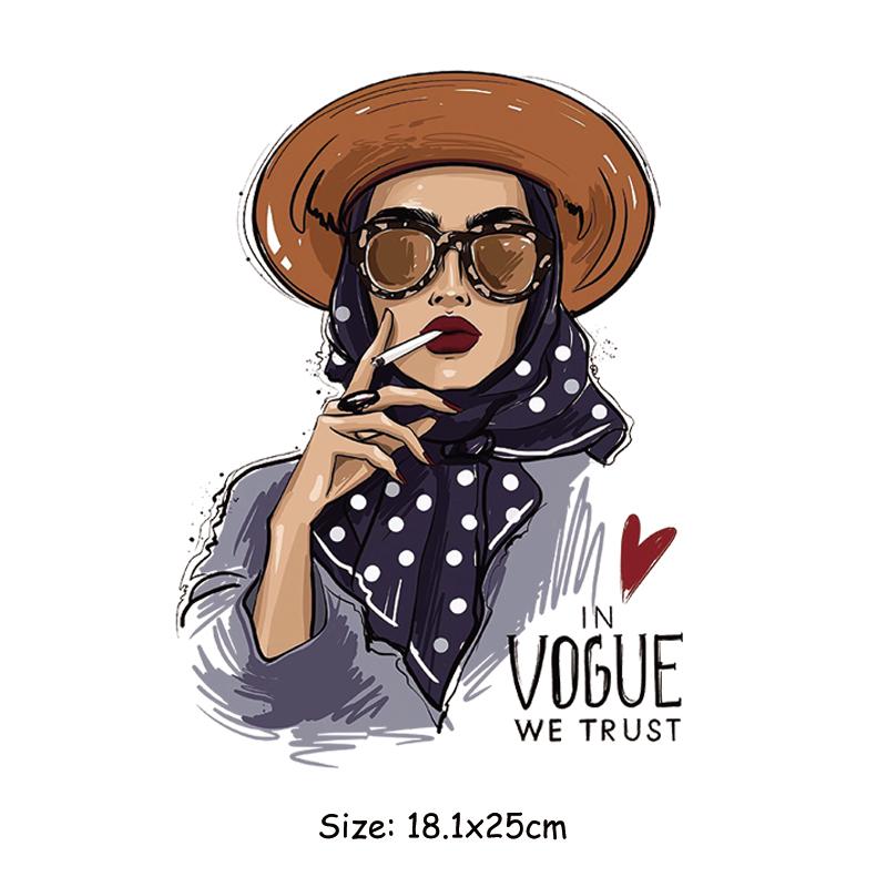 

Красивые девушки гладить нашивки для одежды теплопередача винил ПВХ термогладильные наклейки на одежду для взрослых аппликация DIY 18.1x25cm