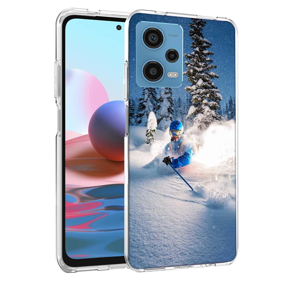 Skiing Snow Snowboard Ski Phone Case For Redmi 12 13C 12C 15C 15 9 Power 10 Prime+ 10C 10A 9T 9C 9i 9AT 9A Sport A5 K50 K30 60 U