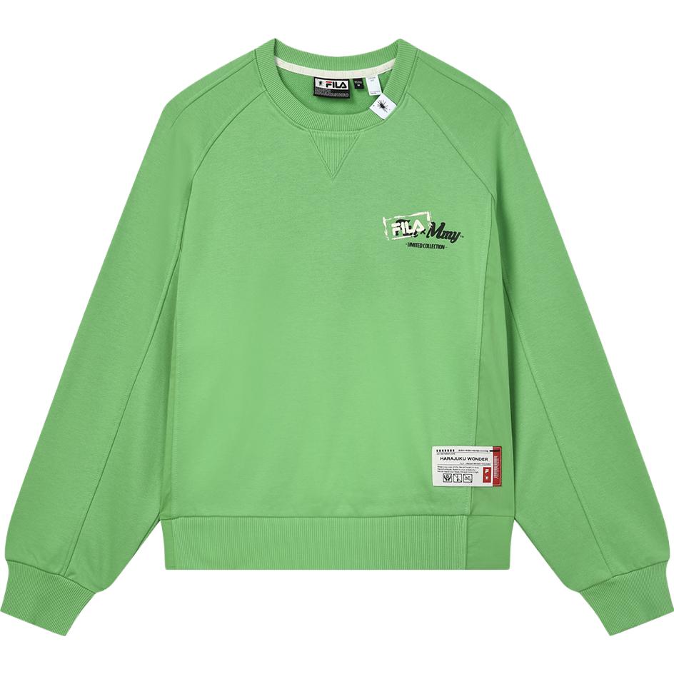 

FILA X MIHARA Simple Loose Sports Hoodie Women hoodies Emerald-Green F11W333201F-GN S