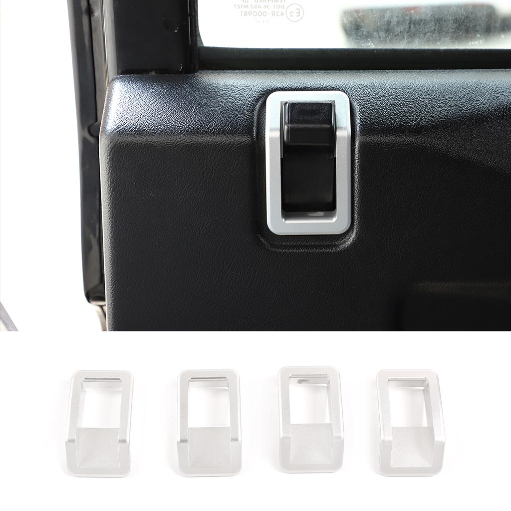 For Land Rover Defender 90 110 130 2004-18 Aluminum Alloy Car Internal Door Latch Outside Frame Handle Cover Trim Car Accessorie