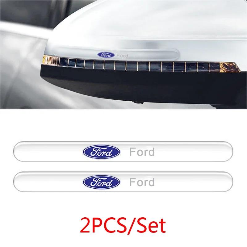 Automobilio lipdukas Automobilio durų rankenėlių apsauginiai lipdukai Decal for Ford Logo Escape Fiesta Explorer Mustang Mondeo Focus 3 MK4 MK3 Kuga