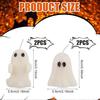4pcs Halloween Ghost Candles, Cute Spooky Halloween Scented Candles for Home Party Room Table Decorations