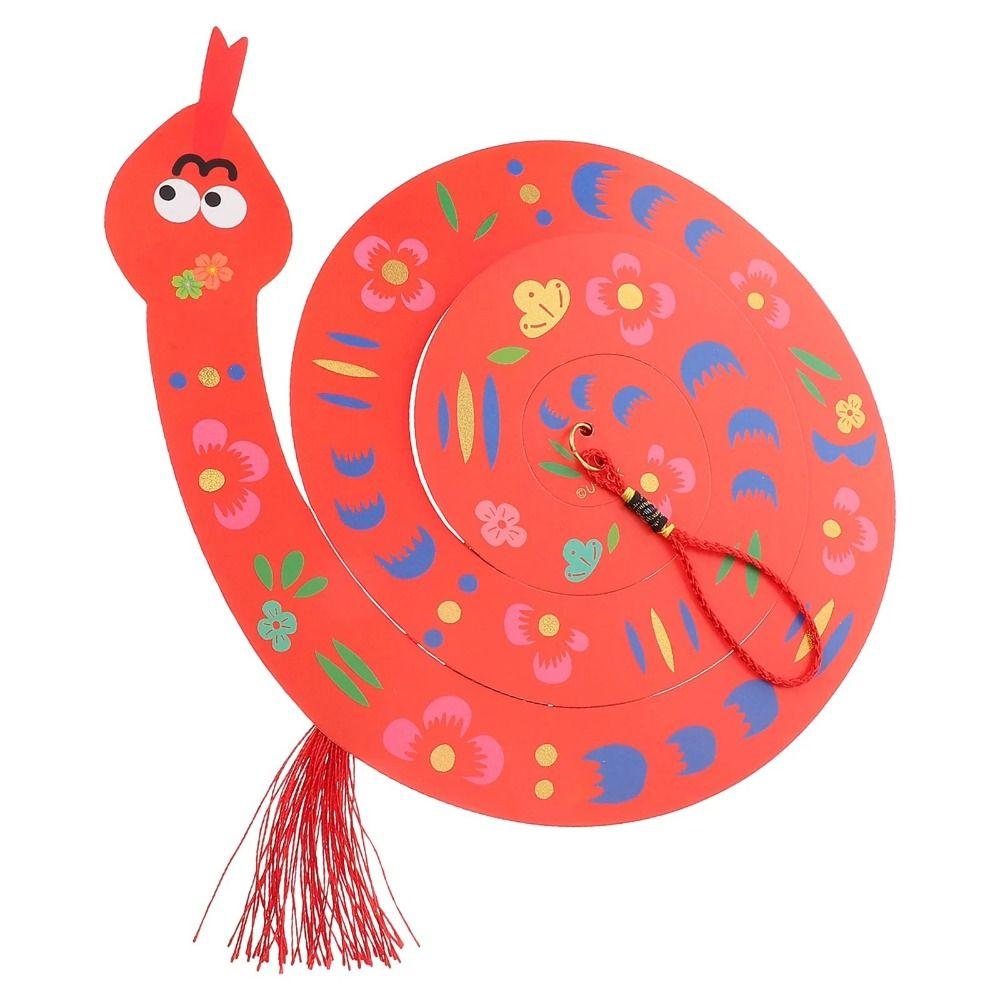 Hanging Year of The Snake Ornament Paper Bonsai Decoration Cartoon Wall Pendant