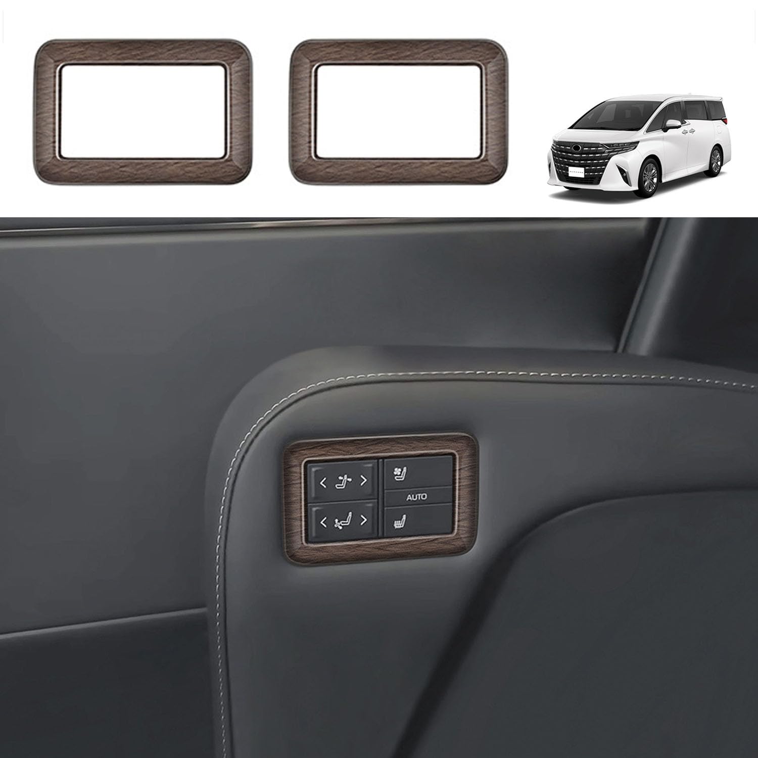 

YOFAMO Alphard 40 Series Vellfire 40 Series 2 Row Seat Switch Garnish, Seat Switch коричневый