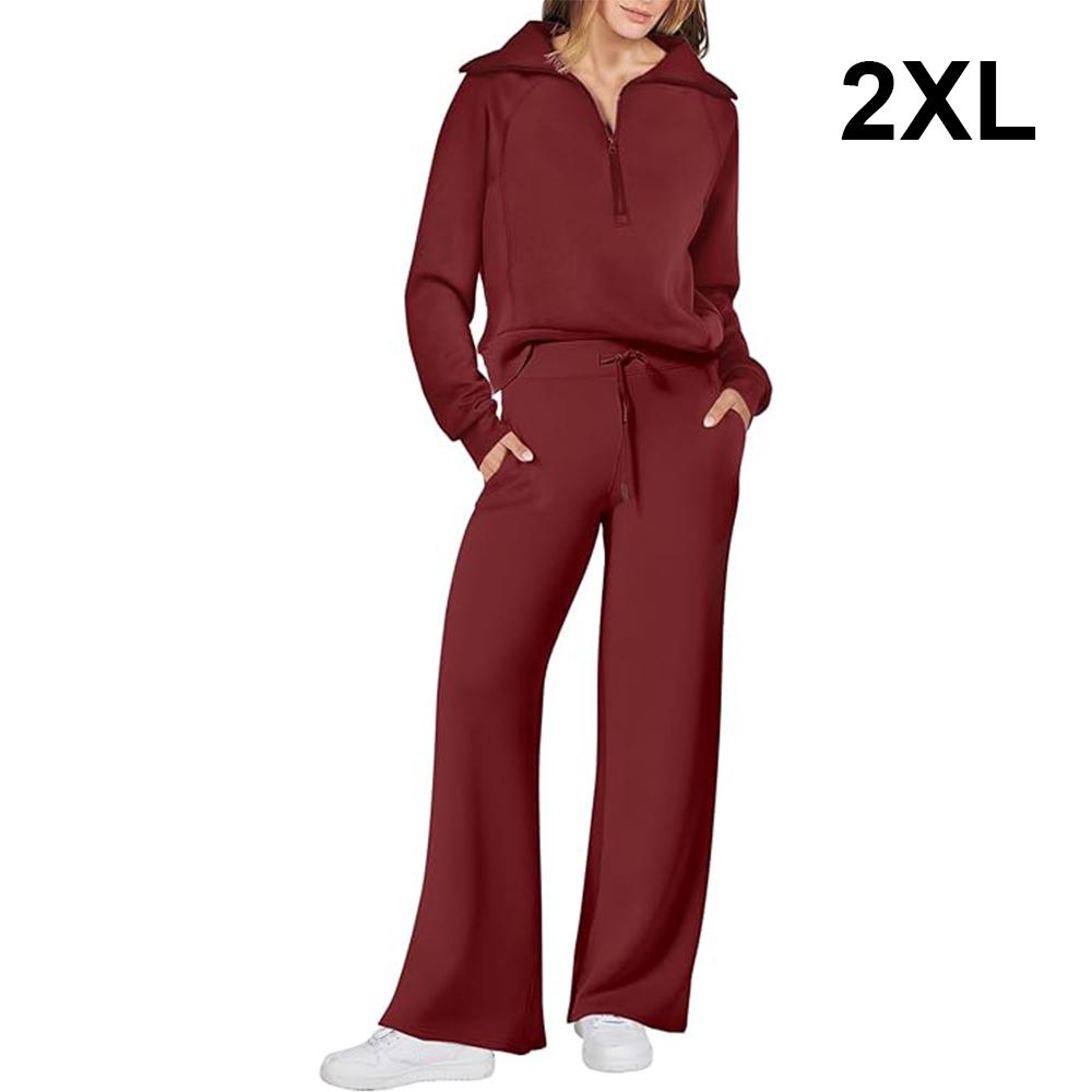 Women Sweatsuit Set Elevated Joggers Outfit YKR 2 Piece Sweatsuits For Women Cropped Half Zip Sweatshirt And Sweatpants Set(Black, S 1/2 Zip Sweatshirt Women Women Warm Up Suits - View #8