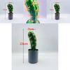 Cactus With Plastic Flowers For Indoor Home And Office Decor