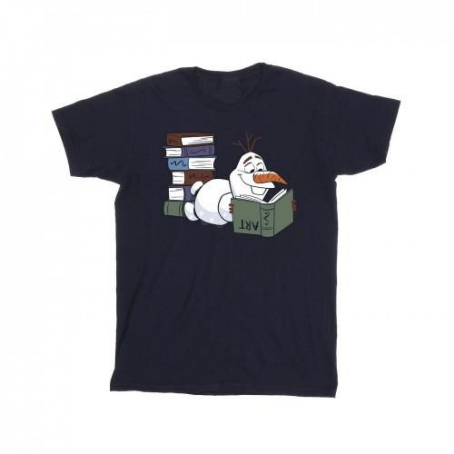 frozen Girls Olaf Reading Cotton T-Shirt XXXXL