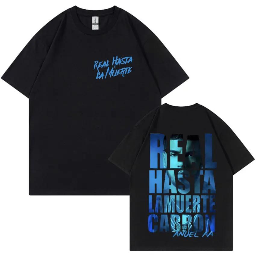 

2026 Summer Anuel AA Tour Men s Fashion High Street Graphic Comfortable Cotton T-shirt Leisure Aesthetics Y2Kt T-shirt 4XL