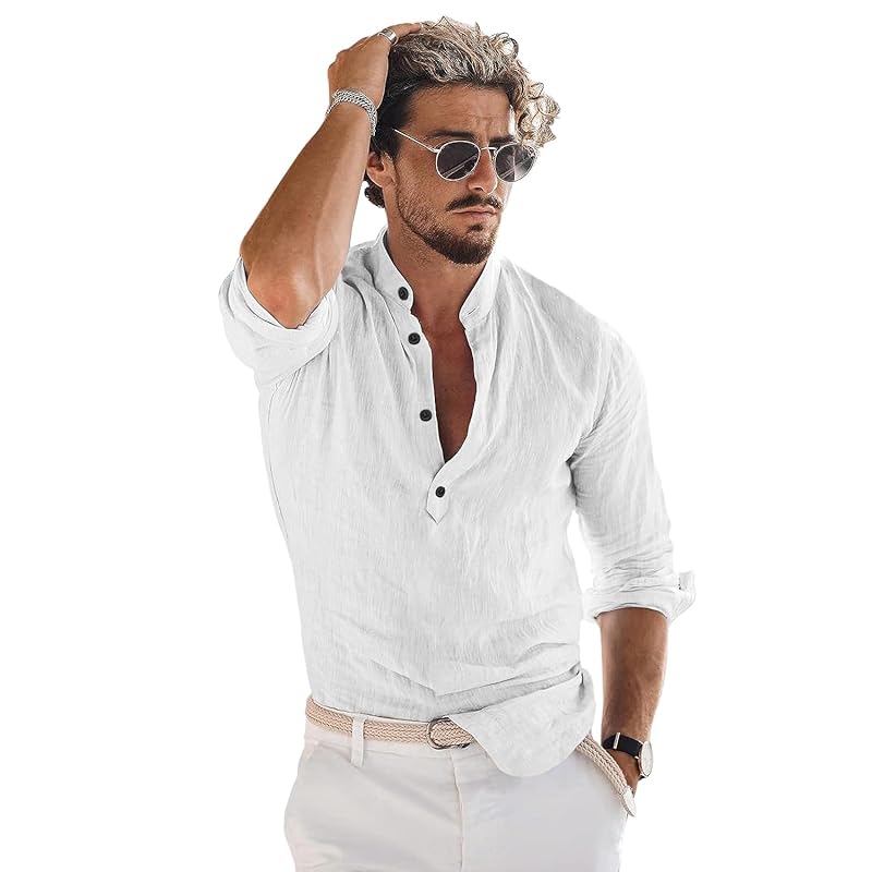 Bellstone Men s Solid Regular Fit Shirt (KURTA1600_White_2XL 2XL белый